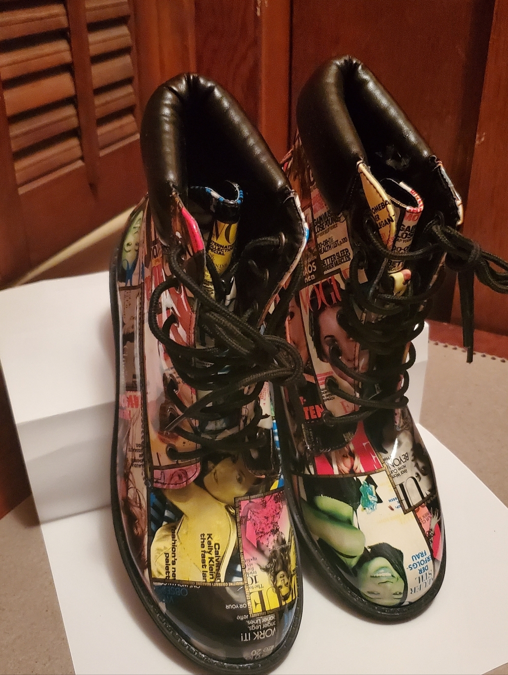 Vintage Y2K Fashion Magazine Booties 8.5 - Picture 3 of 16